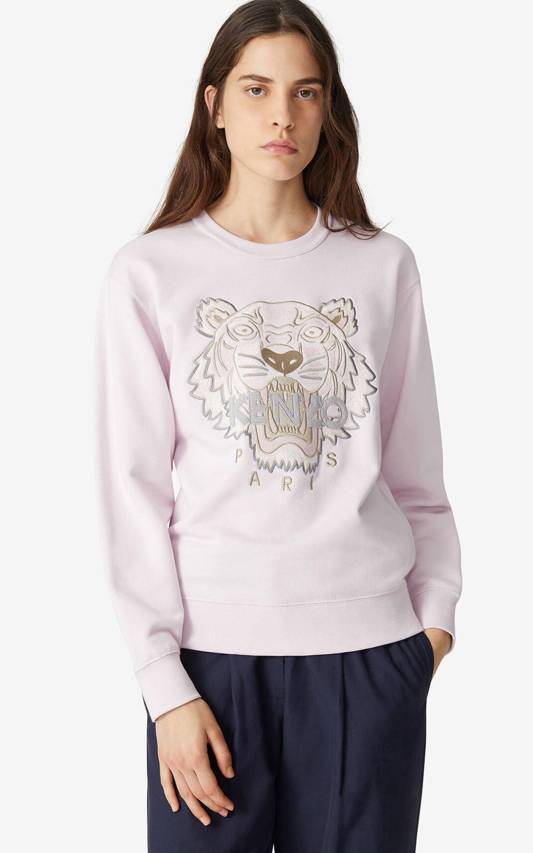 Kenzo Tiger Sudadera Mujer Rosas | 1826394-LY